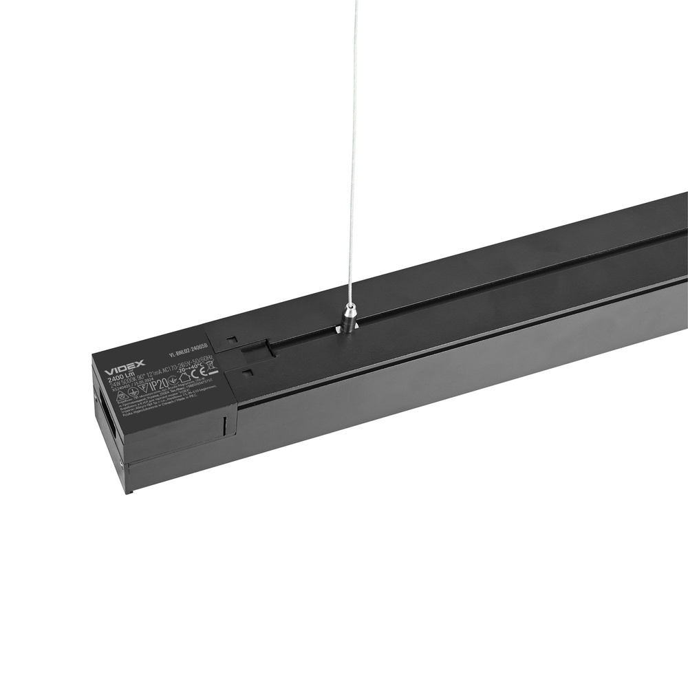 Łączna lampa liniowa LED VIDEX 24W 0,6M 5000K 2400lm czarna