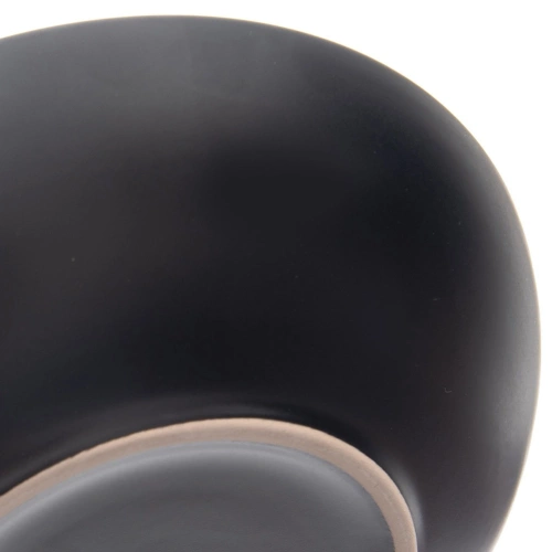 Talerz obiadowy głęboki ceramiczny czarny 20,5 cm, 800 ml