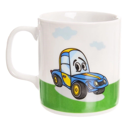Zestaw śniadaniowy dziecięcy porcelanowy AUTO 3 el.