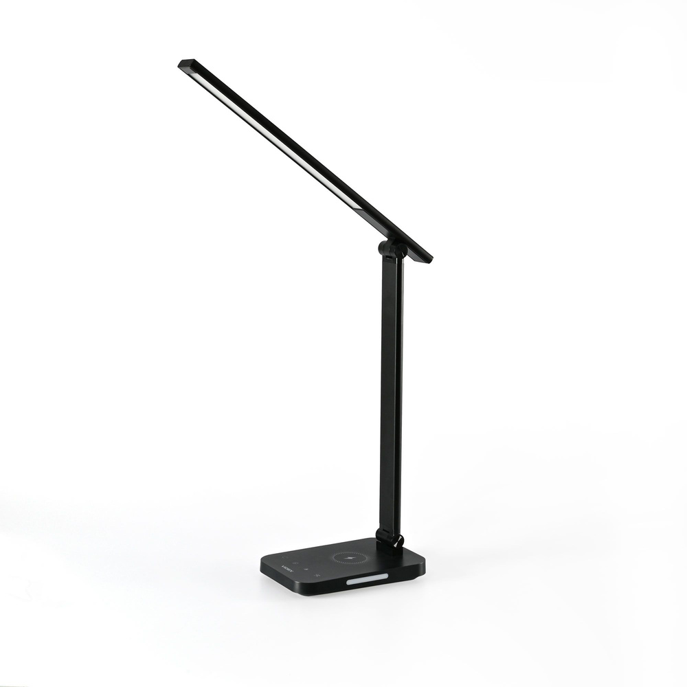 Lampka Biurkowa Videx LED 18W 700lm 6500K Zimna Czarna Ściemnialna