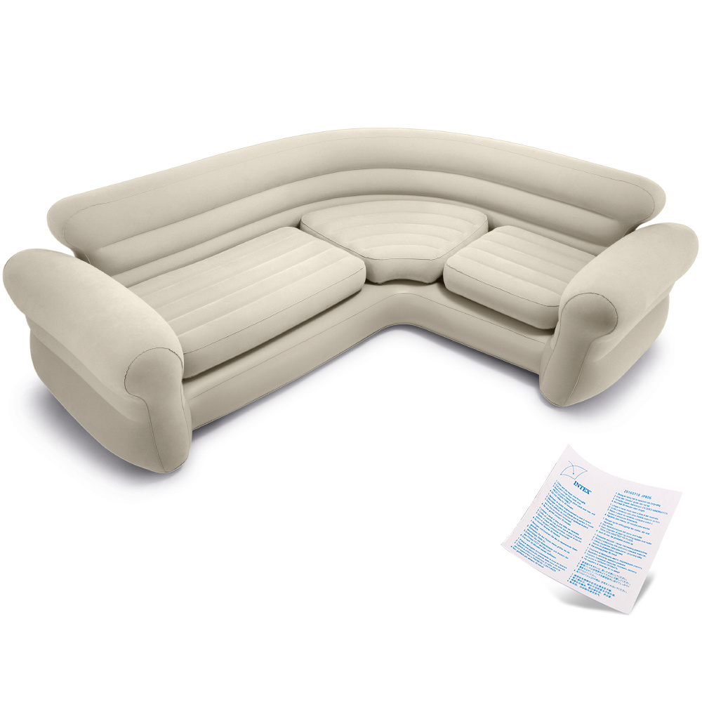 Dmuchana kanapa sofa narożnik  Intex 68575+ pompka 66640