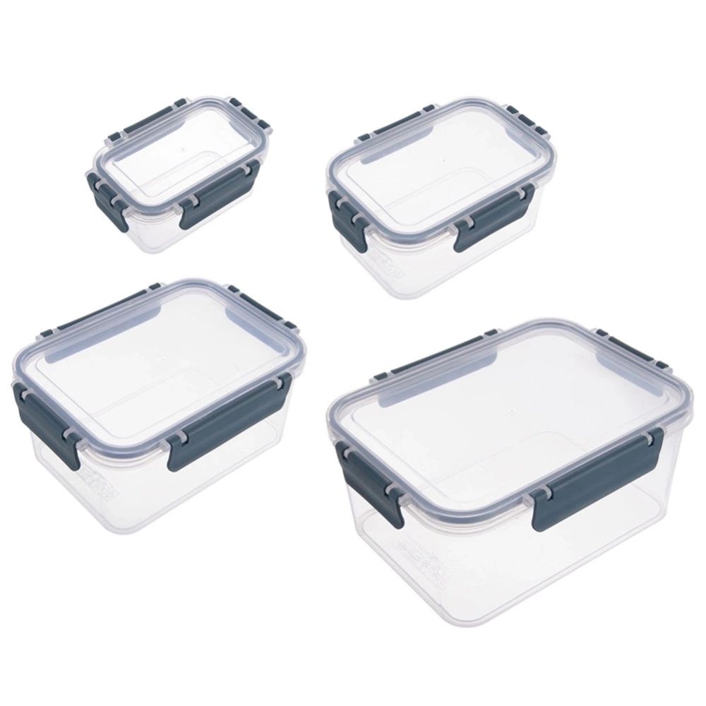 Pojemniki na żywność z pokrywką i uszczelką 4 szt.