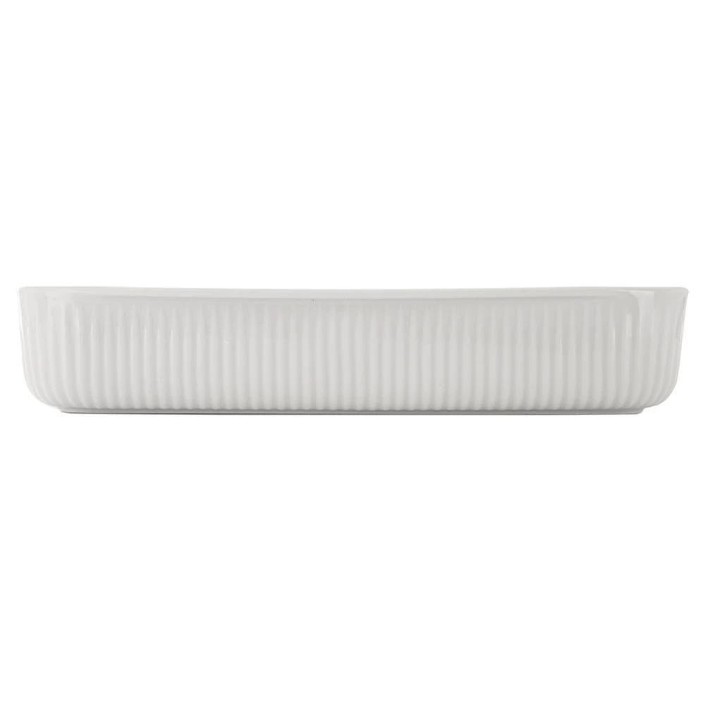 Naczynie żaroodporne porcelanowe białe 30,5x24,5x5,5 cm, 2,2 l