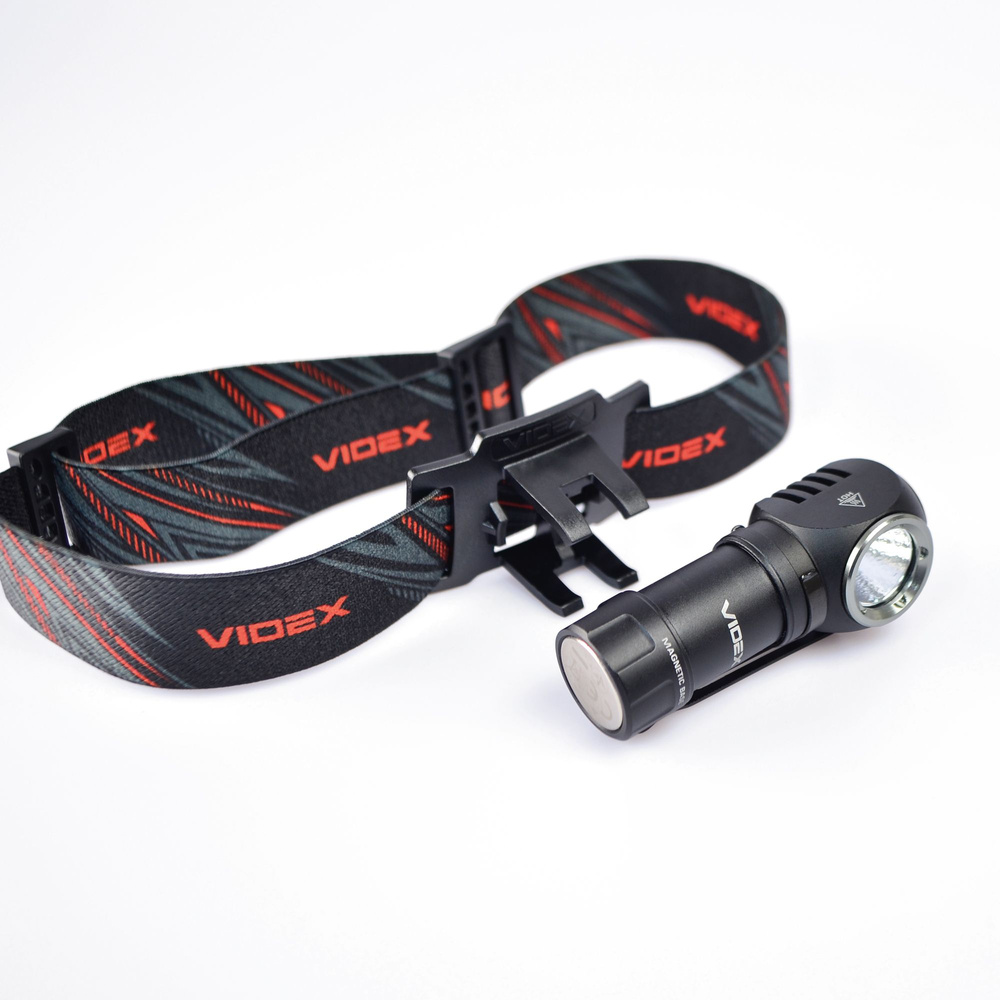 Latarka Videx 600lm IP68 LED 8 trybów zasięg 115m czołówka +PASEK NA GŁOWĘ