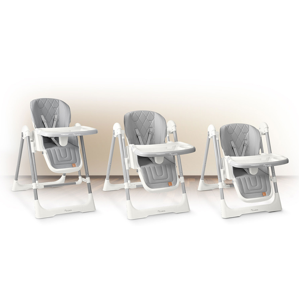 Krzesełko do karmienia Elite szare