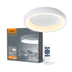 Lampa Sufitowa Videx LED Natynkowa 72W 7500lm Biała Ściemnialna + PILOT