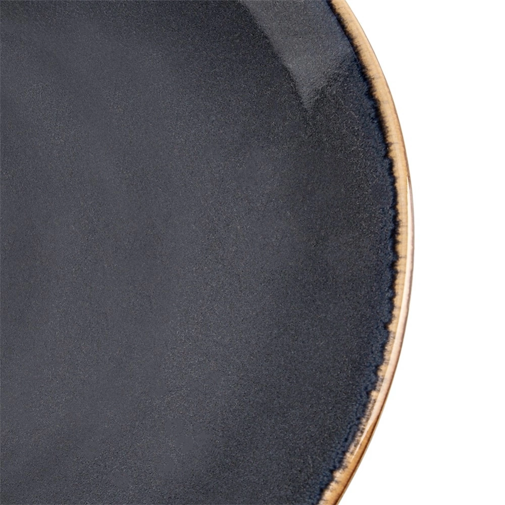 Talerz obiadowy płytki ceramiczny szary GLAZE 27 cm