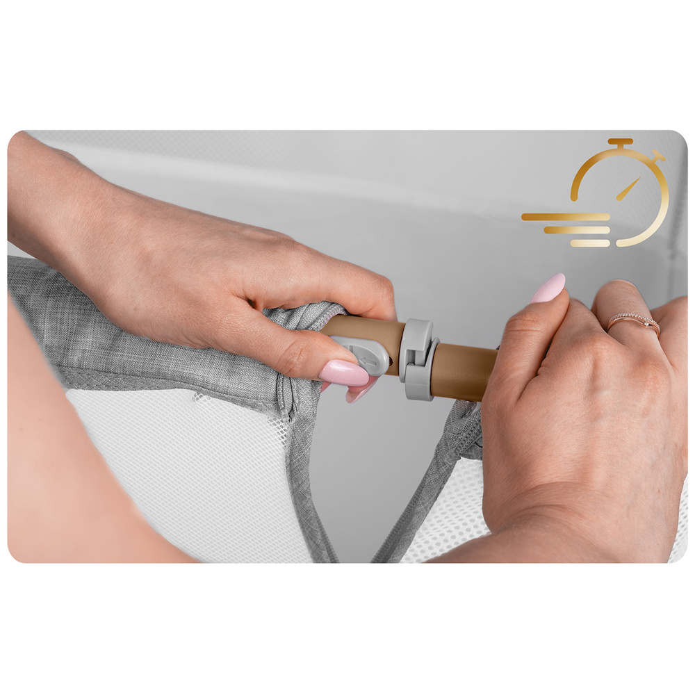 Łóżeczko dziecięce składane turystyczne dostawka