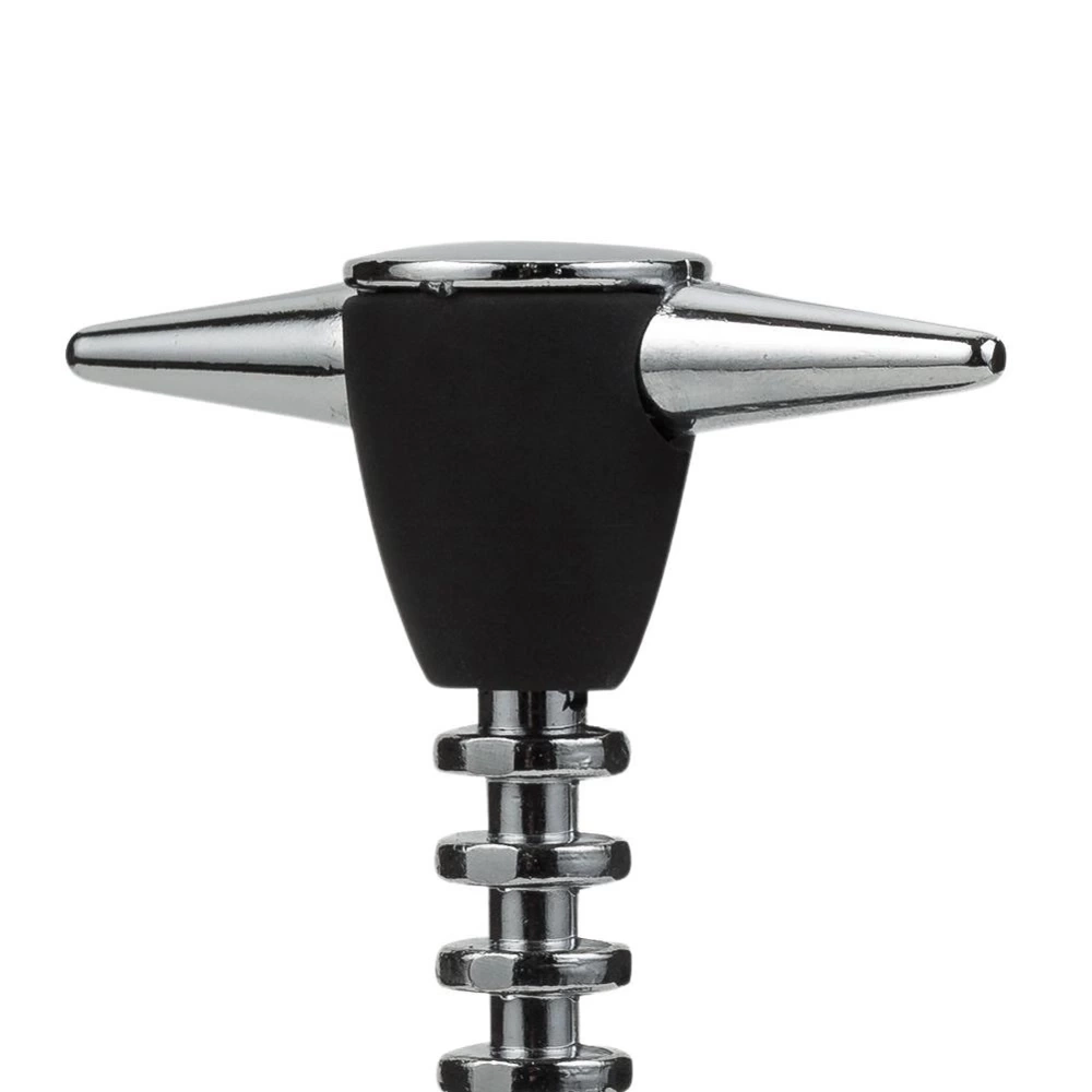 Korkociąg do wina stalowy czarny MISTY 18 cm