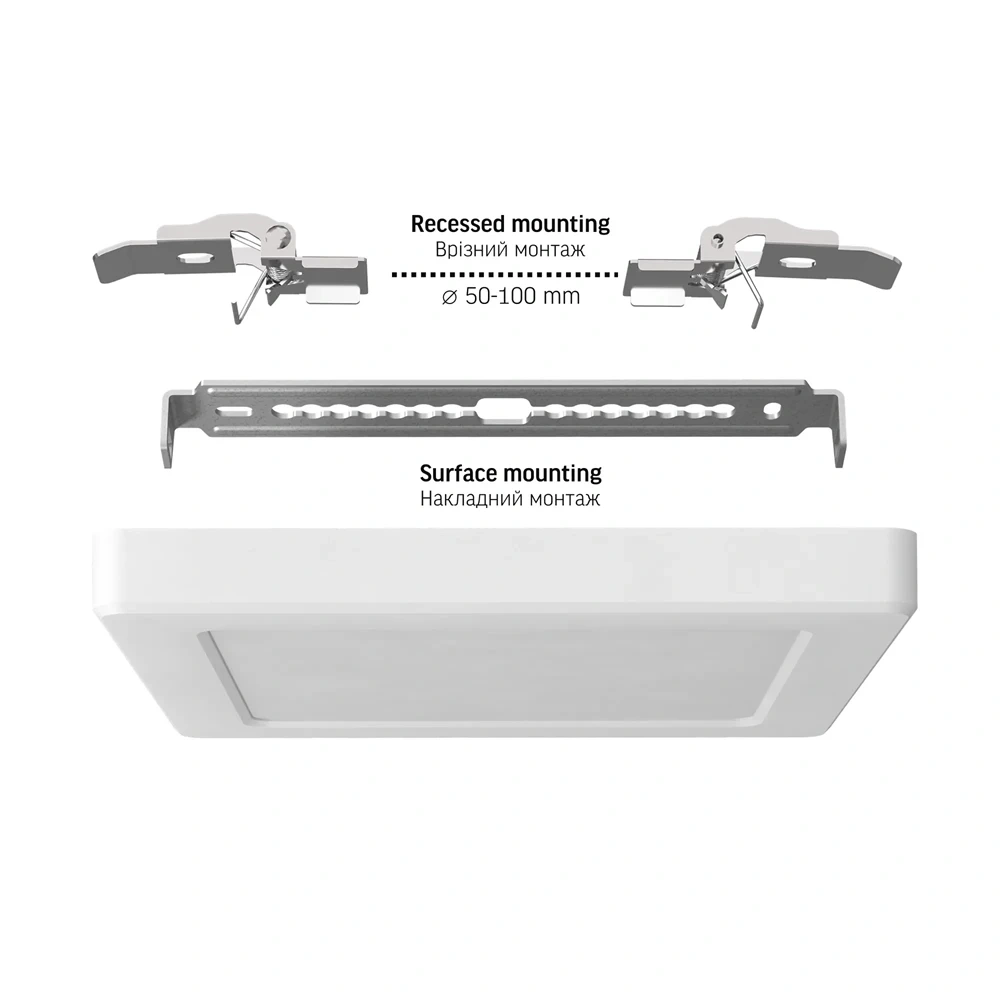 Lampa sufitowa LED VIDEX DL6S 12W z regulacją barwy światła