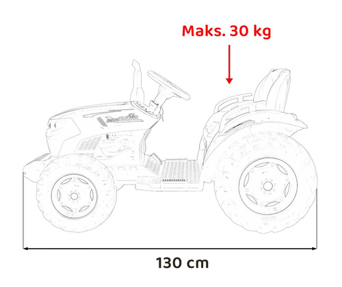 Pojazd Traktor GROW 1804 Różowy