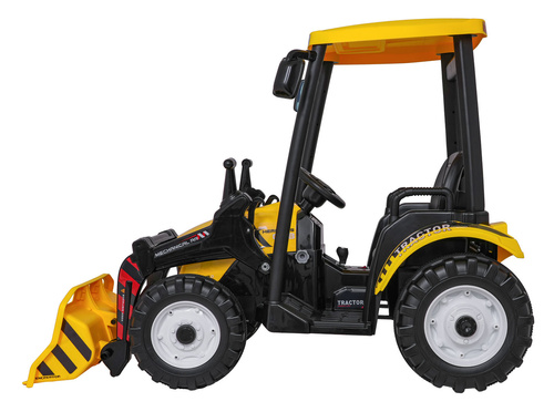 Pojazd MEGA Traktor D68 Z Przyczepką Żółty