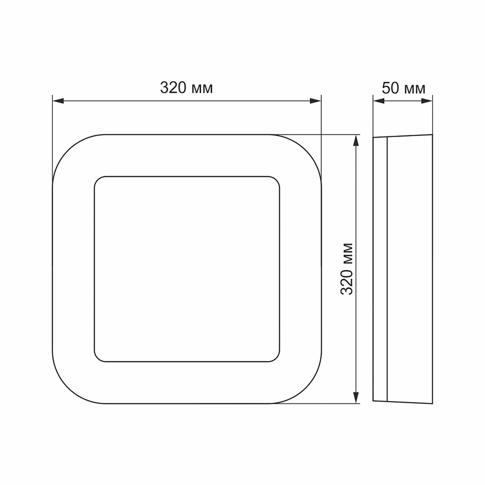 Oprawa lampa natynkowa plafon kinkiet LED Videx 24W 1920 lm IP65 32cm