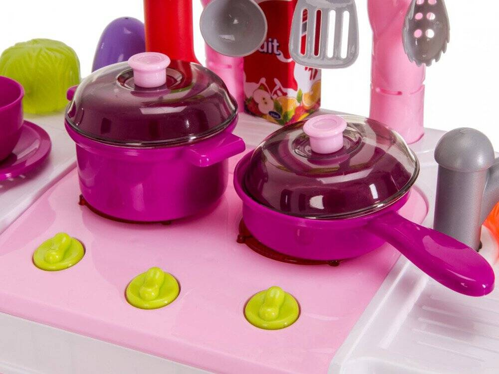 Duża kuchnia Walizka na kółkach Akcesoria 43 el. Mały Kucharz 