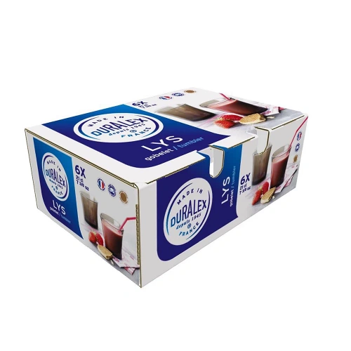 Zestaw 6 dymionych szklanek 210 ml z hartowanego szkła Lys Duralex