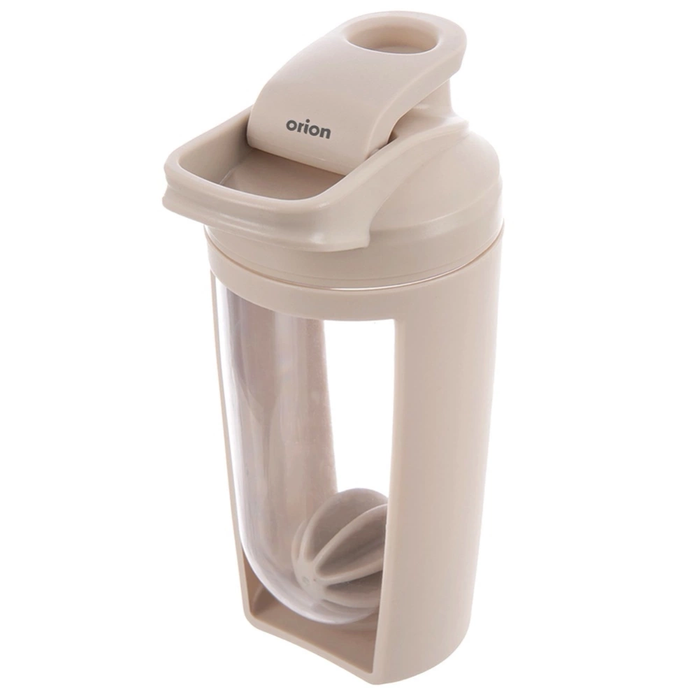 Shaker treningowy z kulką tritan beżowy szczelny 700 ml
