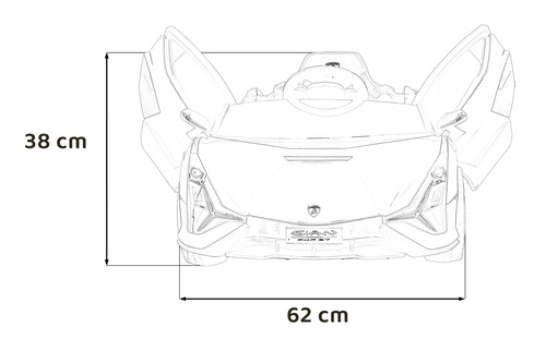 Lamborghini SIAN na akumulator dla dzieci Biały + Pilot + EVA + Wolny Start + Audio LED