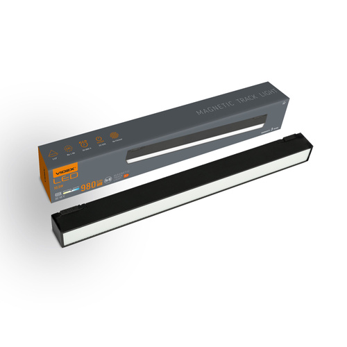 LED do magnetycznego systemu szynowego VIDEX czarny