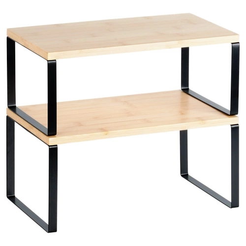 Półka kuchenna bambusowa 33,5x19,5x16 cm / 33,5x18,5x13,5 cm 2 szt.