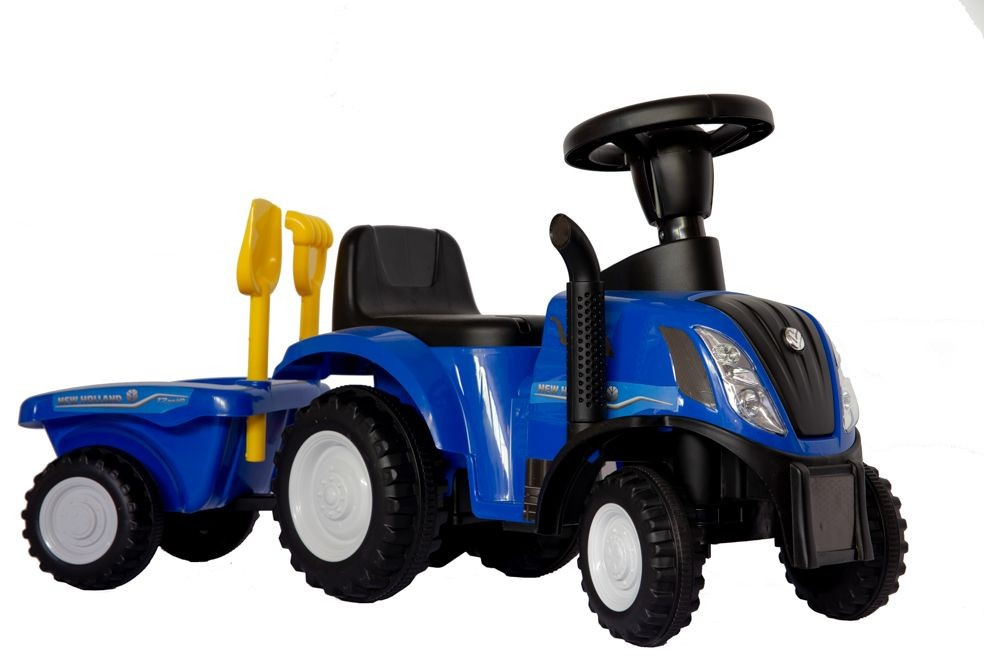 Jeździk odpychacz traktor z przyczepką i funkcjami dźwiękowymi oraz świetlnymi