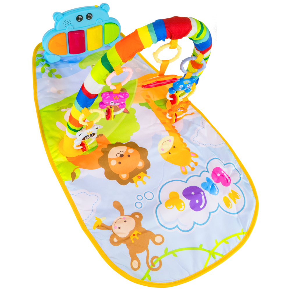 Interaktywna mata edukacyjna z zabawkami + pianino