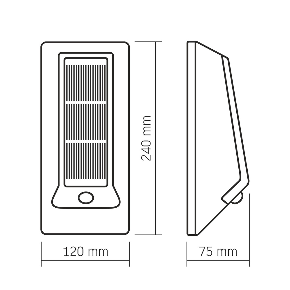 Kinkiet solarny Videx LED biały z czujnikiem ruchu 500lm IP54 aku LiFePO4