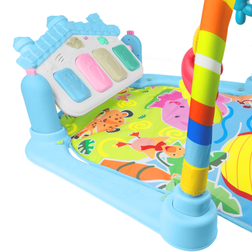 Interaktywna mata edukacyjna z zabawkami + pianino iBaby 