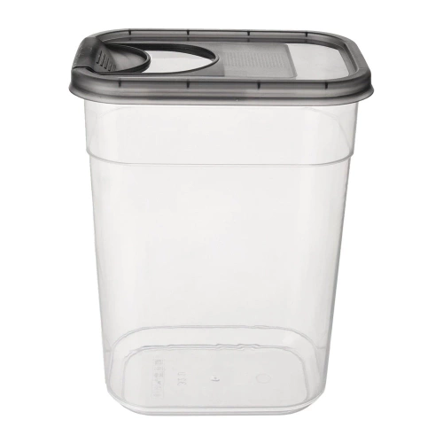 Pojemnik na produkty sypkie z dozownikiem GREY 1,9 l