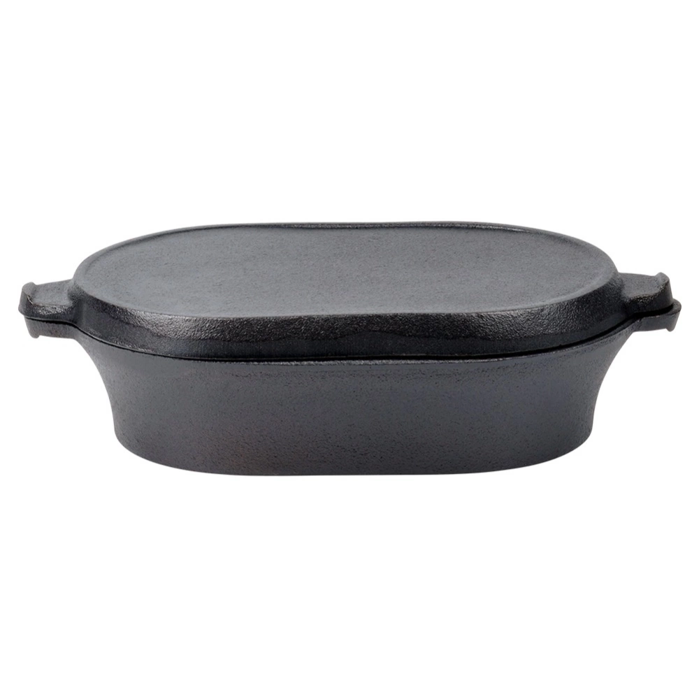 Brytfanna żeliwna z pokrywką 2w1 CAST LINE 28x16 cm, 1,2 l
