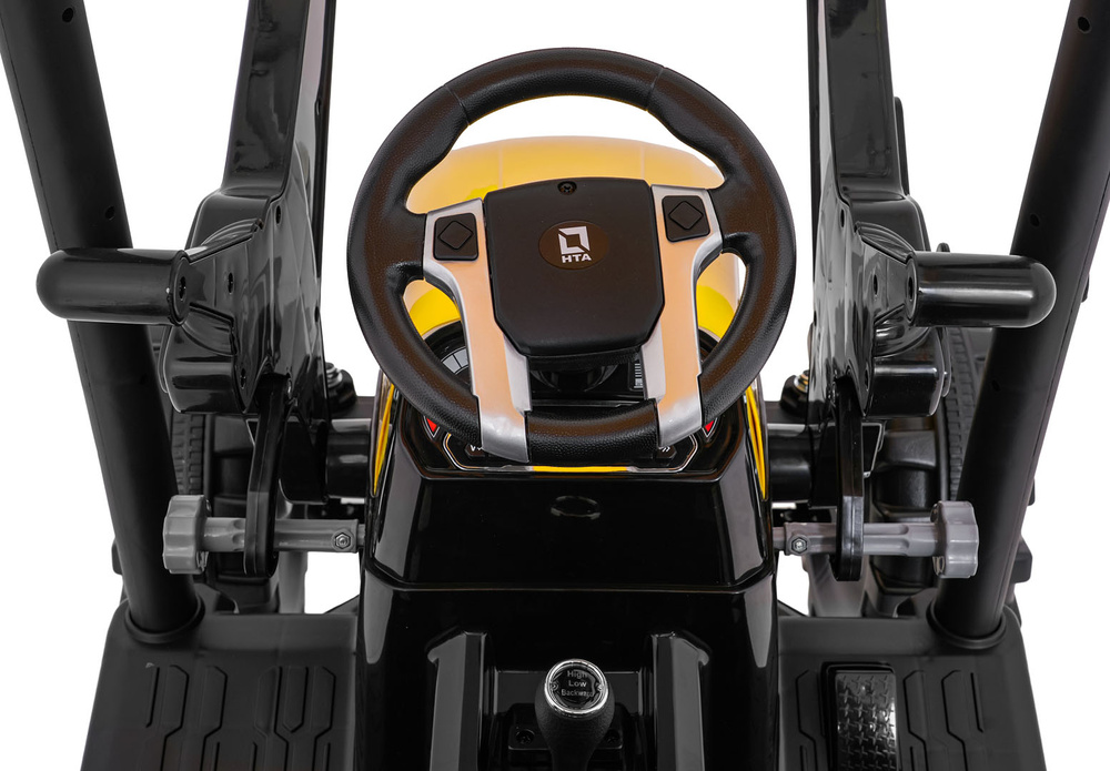 Pojazd MEGA Traktor D68 Z Przyczepką Żółty