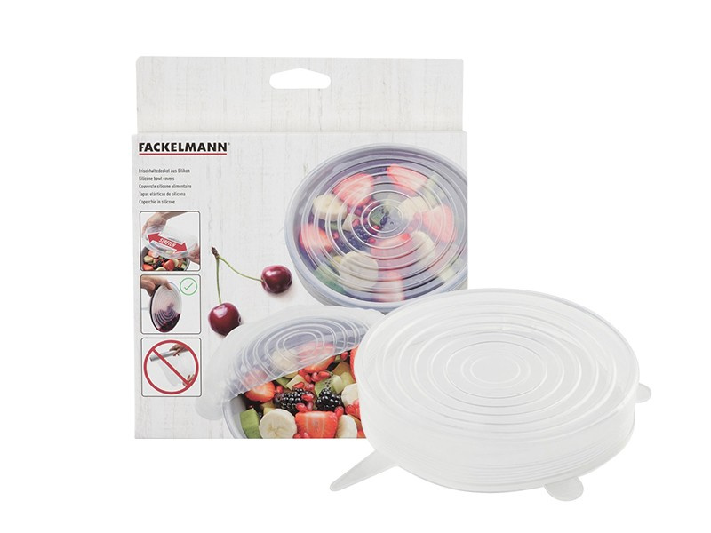 Pokrywki silikonowe do misek zestaw 3 sztuki FACKELMANN 47054