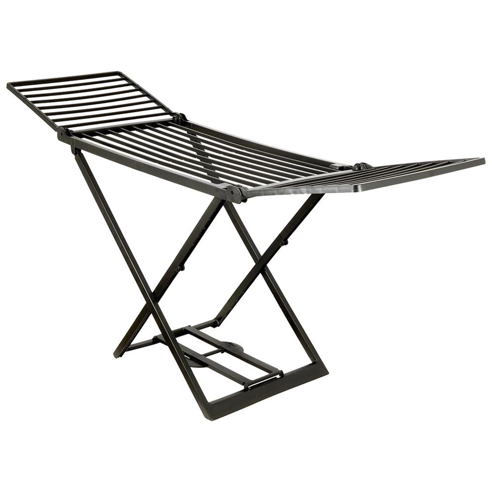 Suszarka na pranie czarna rozkładana XXL 200 cm