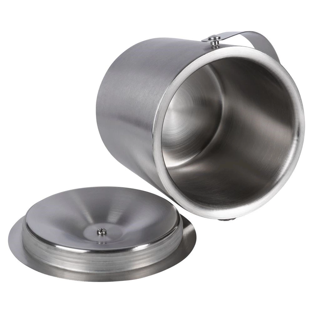 Wiaderko do lodu stalowe termiczne ze szczypcami