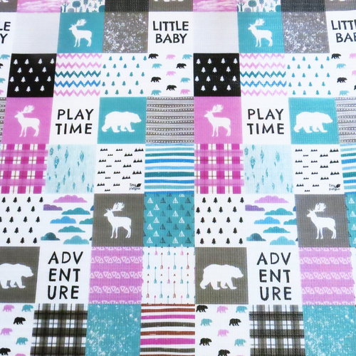 Dwustronna mata piankowa dla dzieci 177x197 cm XXL