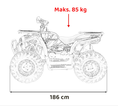 Pojazd Quad Spalinowy 200CC PRO RIDER Pomarańczowy
