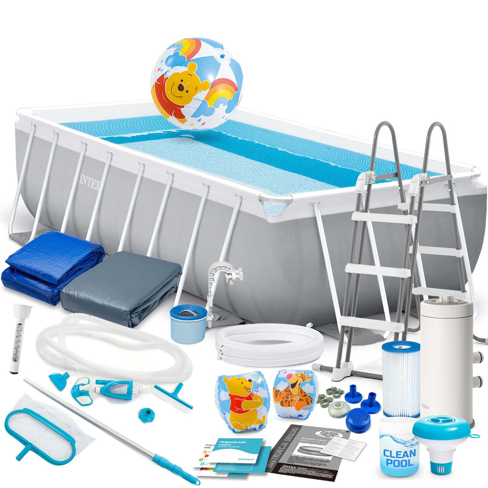 Basen ogrodowy stelażowy 488 x 244 x 107 cm zestaw 21w1 INTEX 26792