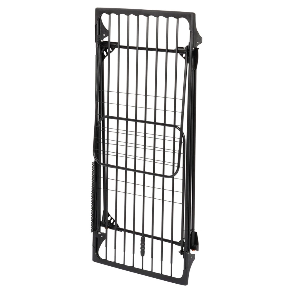 Suszarka na pranie metalowa czarna rozsuwana XXL 204-260x56x103 cm