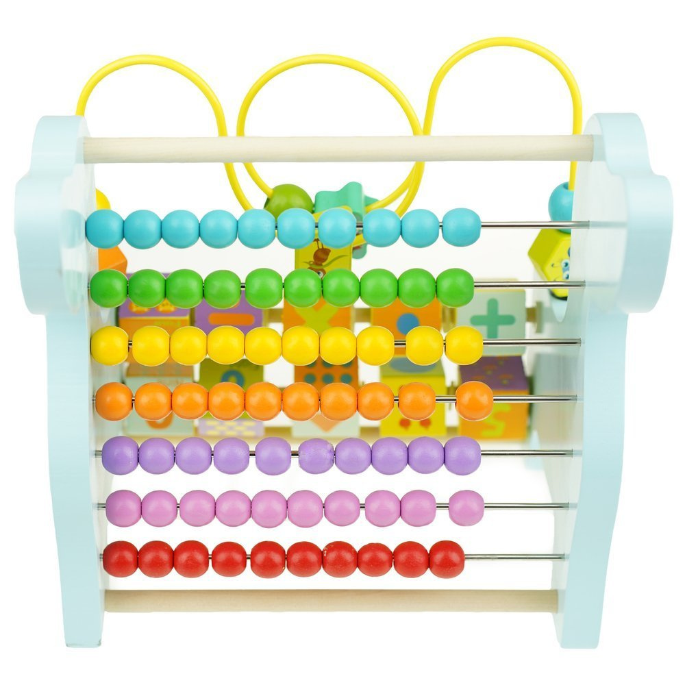 Drewniane liczydło edukacyjne Piesek nauka liczb dla dzieci