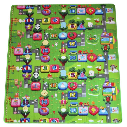 Kolorowa mata piankowa dla dzieci 177x197 cm XXL