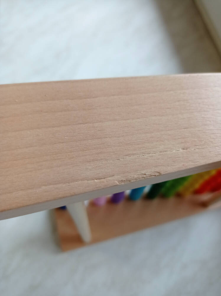 Drewniane liczydło edukacyjne kolorowe do nauki w szkole OUTLET