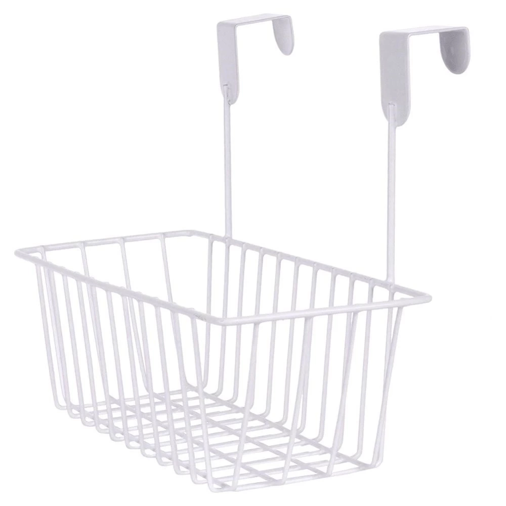 Koszyk na drzwi metalowy biały 28 cm