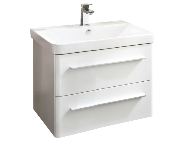 LANZET K8 szafka z umywalką ceramiczną 60 cm biała