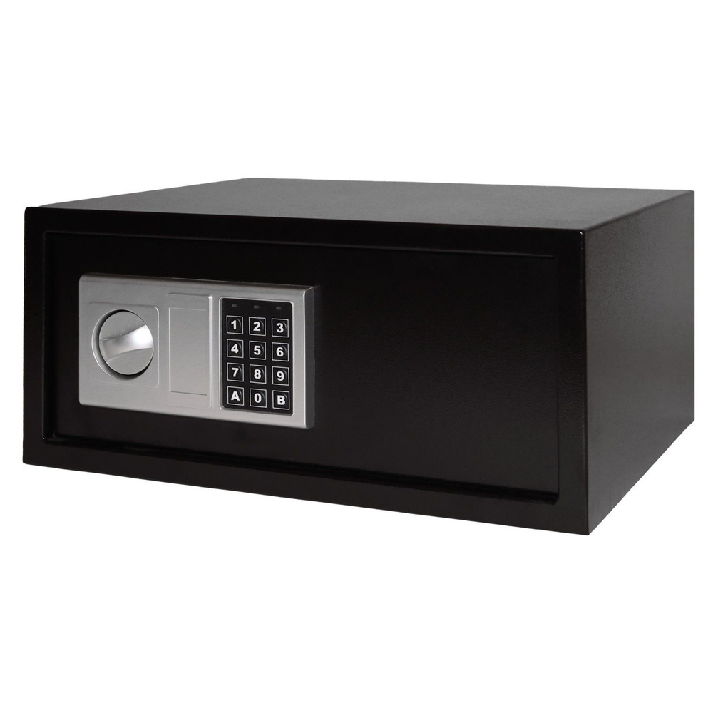 Sejf domowy biurowy zamek elektroniczny szyfrowy kluczyk kod XXL 43x35x21