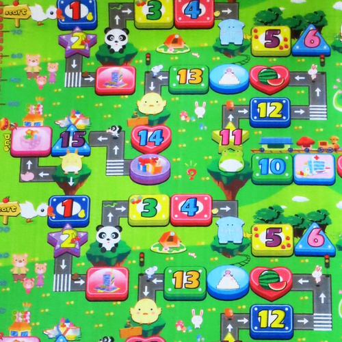 Dwustronna mata piankowa dla dzieci 177x197 cm XXL