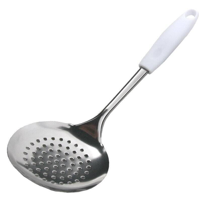 Łyżka cedzakowa inox ECO biała 31 cm FACKELMANN 521155