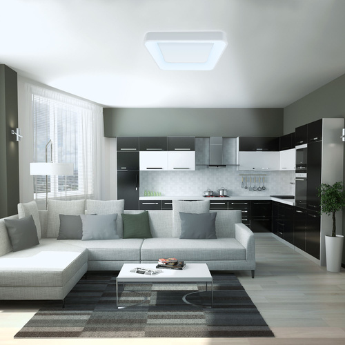 Lampa Sufitowa Videx LED Natynkowa 72W 7500lm Biała Ściemnialna + PILOT