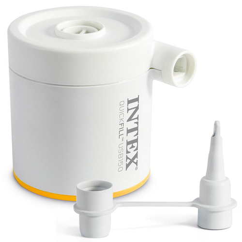 Materac dmuchany kempingowy + pompka USB 137 x 191 x 22 cm INTEX 64012