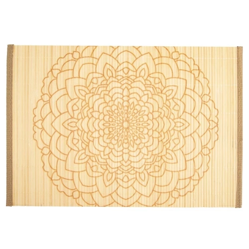 Podkładka na stół bambusowa prostokątna zwijana MANDALA 45x30 cm