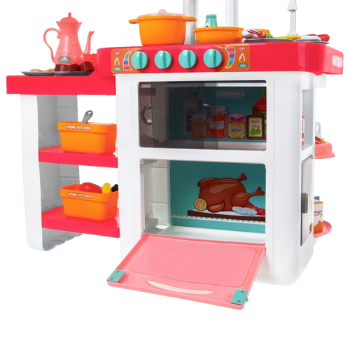 Kuchnia Małego Kucharza akcesoria piekarnik, lodówka, kran, woda 