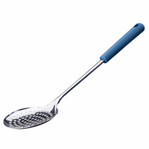 Łyżka do odcedzania Essential, niebieska - idealne narzędzie do gotowania FACKELMANN